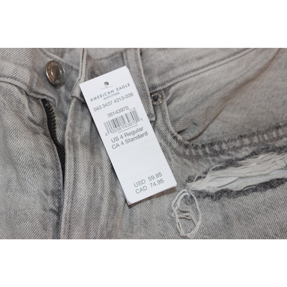 American Eagle Womens Highest Rise 90s Boyfriend Jean Gray NWT 4 Regular - Picture 9 of 12